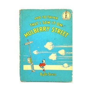 Vintage Dr. Seuss And To Think That I Saw It On Mulberry Street Book Children's